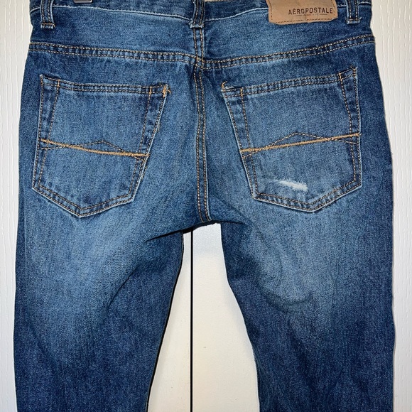 Aeropostale Slim Straight Distressed Jeans - Picture 6 of 9